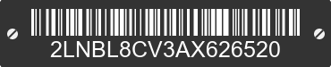 2010 LINCOLN Town Car 2LNBL8CV3AX626520 VIN decoded