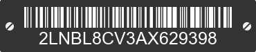 2010 LINCOLN Town Car 2LNBL8CV3AX629398 VIN decoded