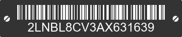 2010 LINCOLN Town Car 2LNBL8CV3AX631639 VIN decoded