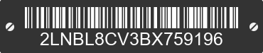 2011 LINCOLN Town Car 2LNBL8CV3BX759196 VIN decoded
