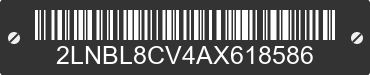 2010 LINCOLN Town Car 2LNBL8CV4AX618586 VIN decoded
