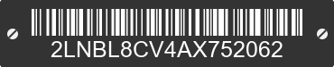 2010 LINCOLN Town Car 2LNBL8CV4AX752062 VIN decoded