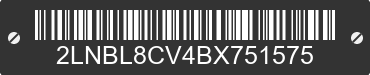 2011 LINCOLN Town Car 2LNBL8CV4BX751575 VIN decoded