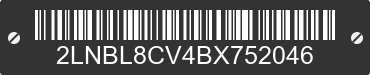 2011 LINCOLN Town Car 2LNBL8CV4BX752046 VIN decoded