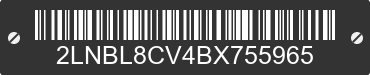 2011 LINCOLN Town Car 2LNBL8CV4BX755965 VIN decoded
