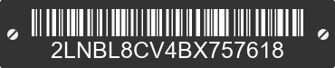 2011 LINCOLN Town Car 2LNBL8CV4BX757618 VIN decoded