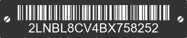 2011 LINCOLN Town Car 2LNBL8CV4BX758252 VIN decoded