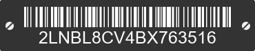 2011 LINCOLN Town Car 2LNBL8CV4BX763516 VIN decoded