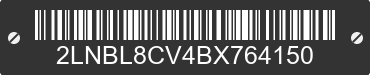 2011 LINCOLN Town Car 2LNBL8CV4BX764150 VIN decoded
