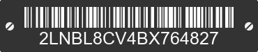 2011 LINCOLN Town Car 2LNBL8CV4BX764827 VIN decoded