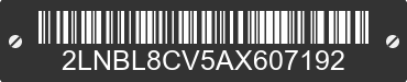 2010 LINCOLN Town Car 2LNBL8CV5AX607192 VIN decoded