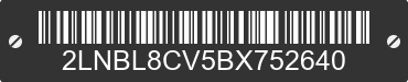 2011 LINCOLN Town Car 2LNBL8CV5BX752640 VIN decoded