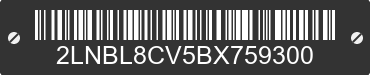 2011 LINCOLN Town Car 2LNBL8CV5BX759300 VIN decoded