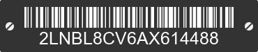2010 LINCOLN Town Car 2LNBL8CV6AX614488 VIN decoded
