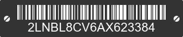 2010 LINCOLN Town Car 2LNBL8CV6AX623384 VIN decoded