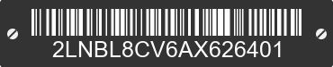 2010 LINCOLN Town Car 2LNBL8CV6AX626401 VIN decoded