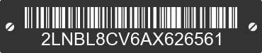 2010 LINCOLN Town Car 2LNBL8CV6AX626561 VIN decoded