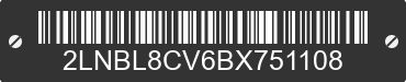 2011 LINCOLN Town Car 2LNBL8CV6BX751108 VIN decoded