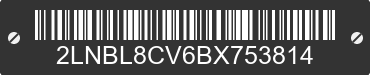 2011 LINCOLN Town Car 2LNBL8CV6BX753814 VIN decoded
