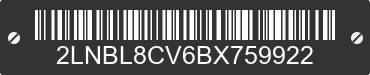 2011 LINCOLN Town Car 2LNBL8CV6BX759922 VIN decoded