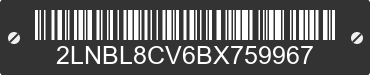 2011 LINCOLN Town Car 2LNBL8CV6BX759967 VIN decoded