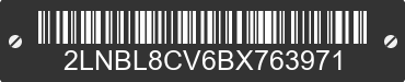 2011 LINCOLN Town Car 2LNBL8CV6BX763971 VIN decoded