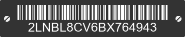 2011 LINCOLN Town Car 2LNBL8CV6BX764943 VIN decoded