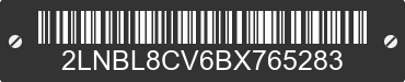 2011 LINCOLN Town Car 2LNBL8CV6BX765283 VIN decoded