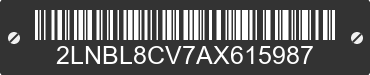 2010 LINCOLN Town Car 2LNBL8CV7AX615987 VIN decoded