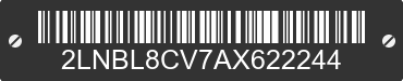 2010 LINCOLN Town Car 2LNBL8CV7AX622244 VIN decoded