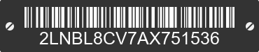 2010 LINCOLN Town Car 2LNBL8CV7AX751536 VIN decoded