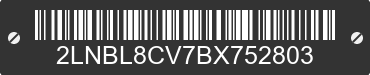 2011 LINCOLN Town Car 2LNBL8CV7BX752803 VIN decoded