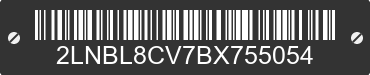 2011 LINCOLN Town Car 2LNBL8CV7BX755054 VIN decoded