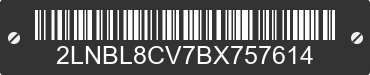 2011 LINCOLN Town Car 2LNBL8CV7BX757614 VIN decoded