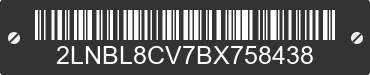 2011 LINCOLN Town Car 2LNBL8CV7BX758438 VIN decoded