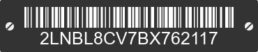 2011 LINCOLN Town Car 2LNBL8CV7BX762117 VIN decoded