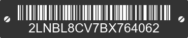 2011 LINCOLN Town Car 2LNBL8CV7BX764062 VIN decoded