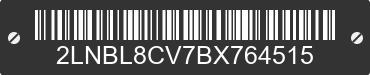 2011 LINCOLN Town Car 2LNBL8CV7BX764515 VIN decoded