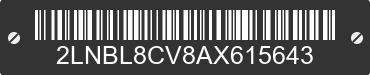2010 LINCOLN Town Car 2LNBL8CV8AX615643 VIN decoded