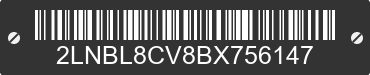2011 LINCOLN Town Car 2LNBL8CV8BX756147 VIN decoded