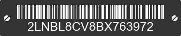 2011 LINCOLN Town Car 2LNBL8CV8BX763972 VIN decoded