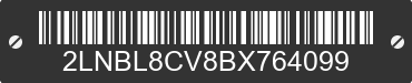 2011 LINCOLN Town Car 2LNBL8CV8BX764099 VIN decoded