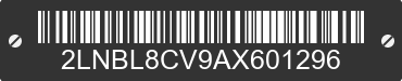 2010 LINCOLN Town Car 2LNBL8CV9AX601296 VIN decoded