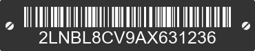 2010 LINCOLN Town Car 2LNBL8CV9AX631236 VIN decoded