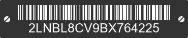 2011 LINCOLN Town Car 2LNBL8CV9BX764225 VIN decoded