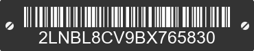 2011 LINCOLN Town Car 2LNBL8CV9BX765830 VIN decoded