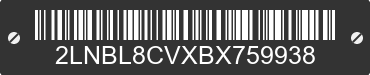 2011 LINCOLN Town Car 2LNBL8CVXBX759938 VIN decoded
