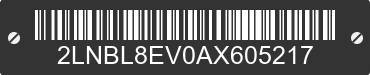 2010 LINCOLN Town Car 2LNBL8EV0AX605217 VIN decoded