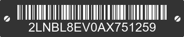 2010 LINCOLN Town Car 2LNBL8EV0AX751259 VIN decoded