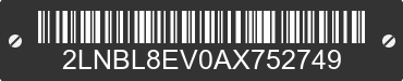 2010 LINCOLN Town Car 2LNBL8EV0AX752749 VIN decoded